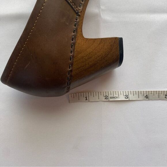 Dansko Riki Brown Leather Studded Clogs Size 38/ 7.5 - Picture 11 of 12